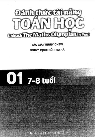 Đánh thức tài năng toán học 01 – 7-8 tuổi – Bùi Thu Hà