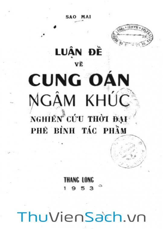 Luận Đề Về Cung Oán Ngâm Khúc