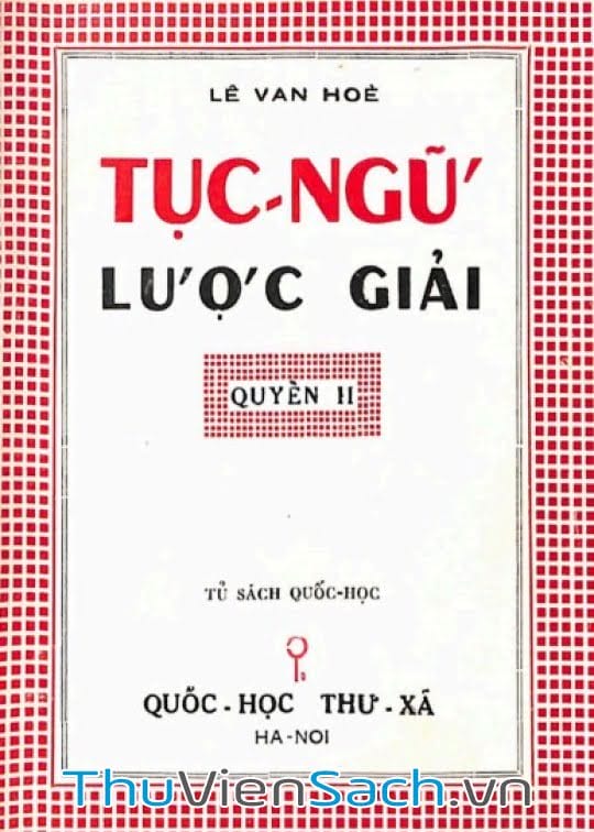 Tục Ngữ Lược Giải – Quyển 2