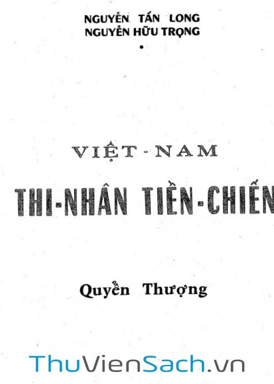 Việt Nam Thi Nhân Tiền Chiến