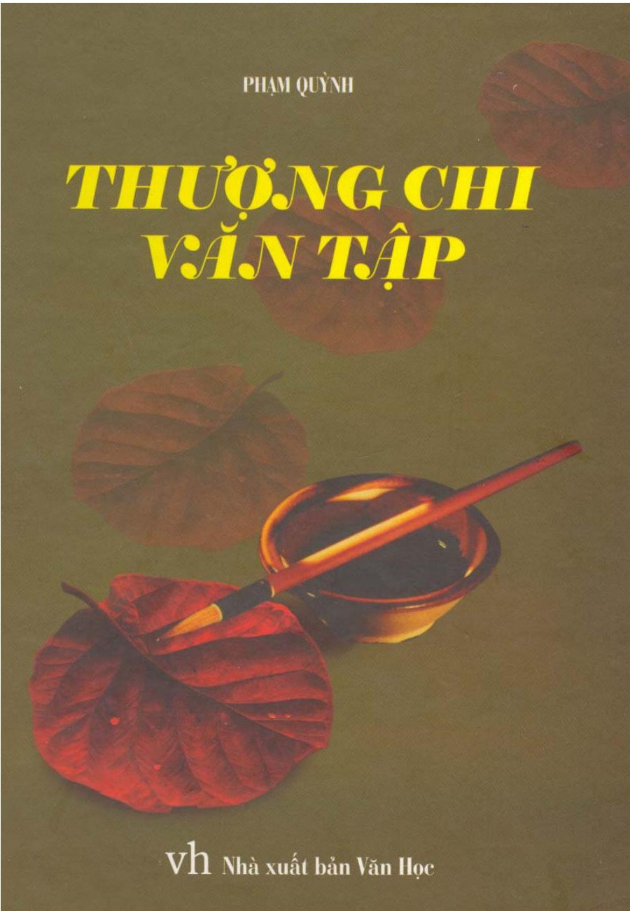 Thượng Chi Văn Tập – Phạm Quỳnh full prc pdf epub azw3 [Triết học]