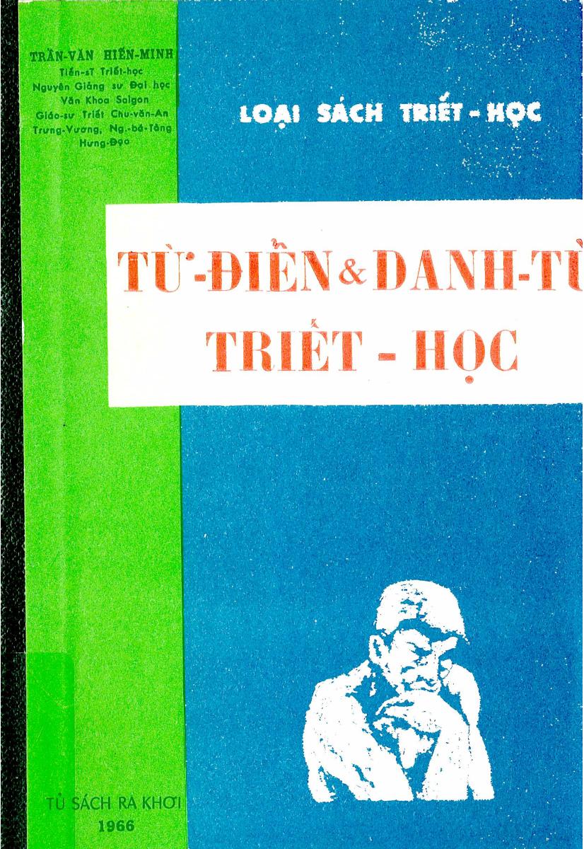 Từ Điển Và Danh Từ Triết Học – Trần Văn Hiến Minh full prc pdf epub azw3 [Triết học]