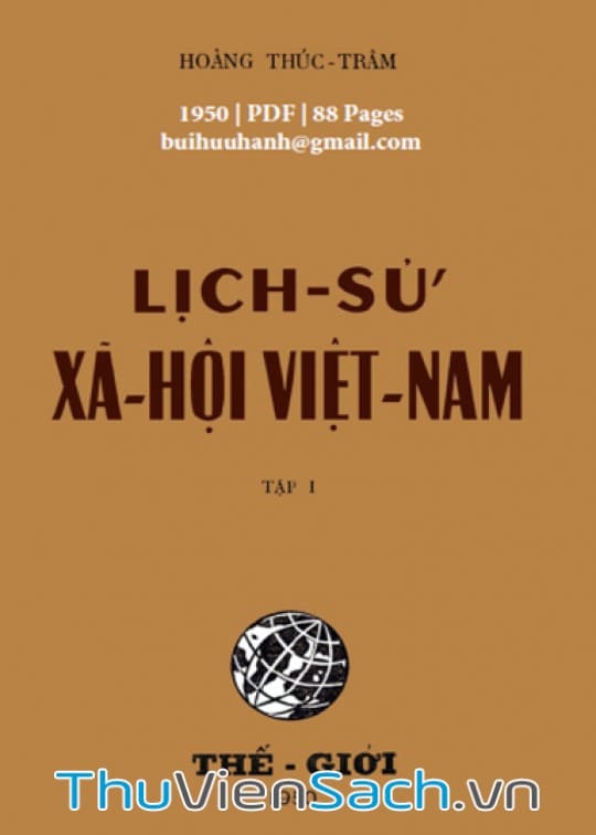 Lịch Sử Xã Hội Việt Nam – Tập 1