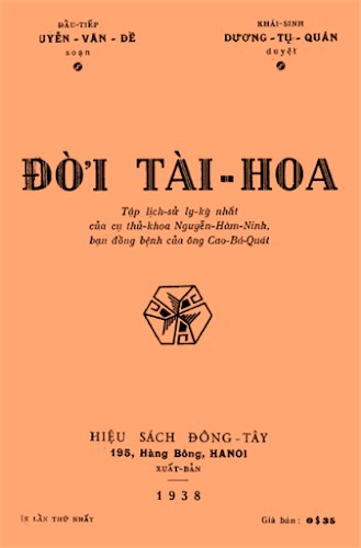 Đời Tài Hoa – Nguyễn Văn Đề & Dương Tụ Quán full mobi pdf epub azw3 [Danh Nhân]