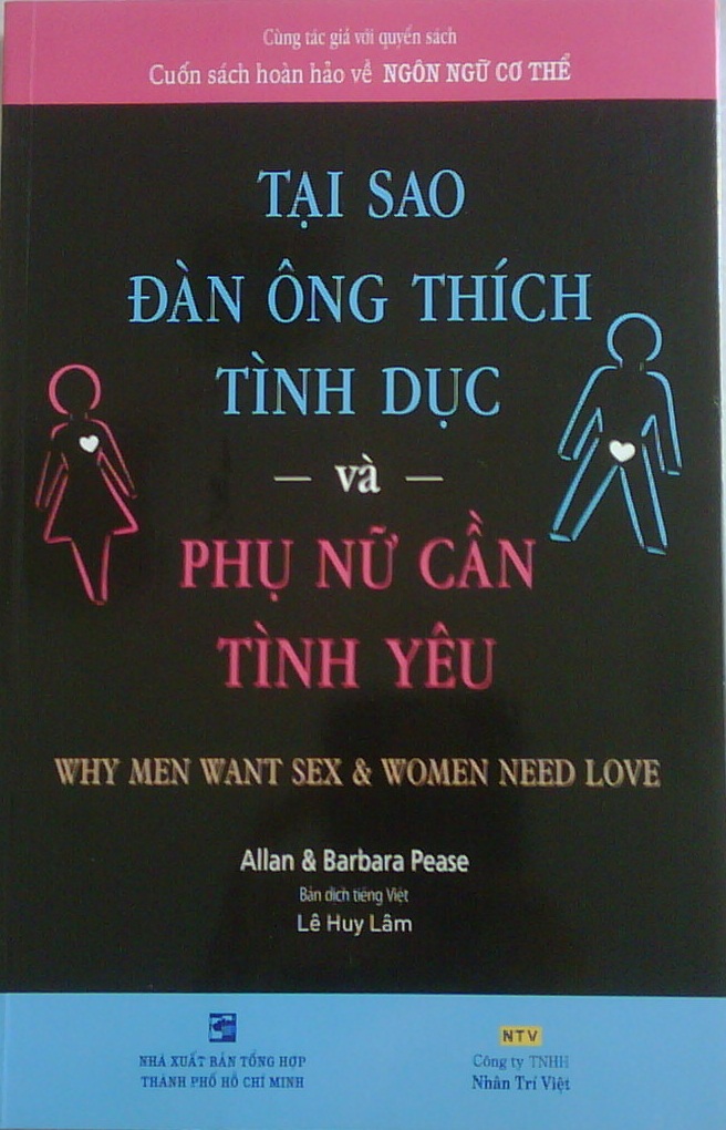 Tại Sao Đàn Ông Thích Tình Dục Và Phụ Nữ Cần Tình Yêu – Allan & Barbara Pease full prc pdf epub azw3 [Kỹ Năng Sống]