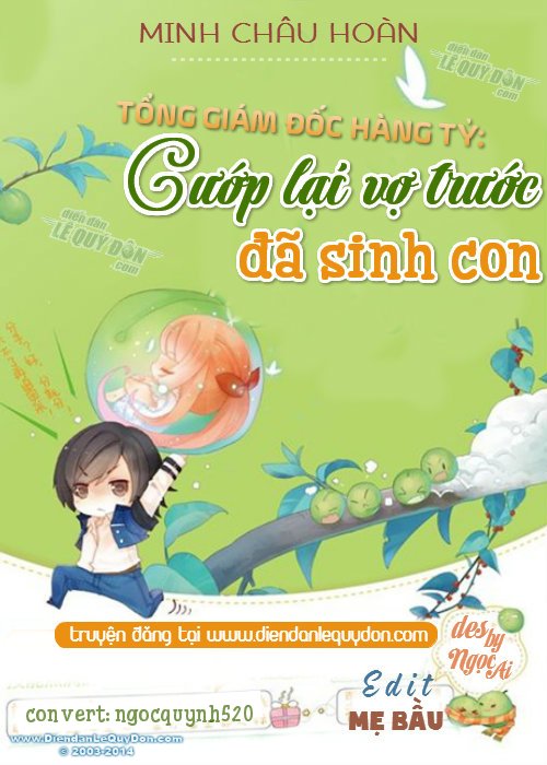 Tổng Giám Đốc Hàng Tỷ Cướp Lại Vợ Trước Đã Sinh Con – Minh Châu Hoàn full prc, pdf, epub, azw3 [Ngôn tình]