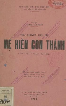 Mẹ Hiền Con Thánh – Lê Đình Kế full mobi pdf epub azw3 [Lịch Sử]