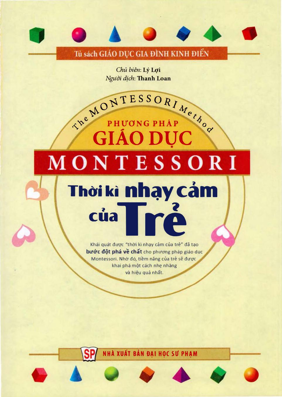 Phương Pháp Montessori – Các Giai Đoạn Nhạy Cảm Của Trẻ – Lý Lợi full mobi pdf epub azw3 [Dạy Trẻ]