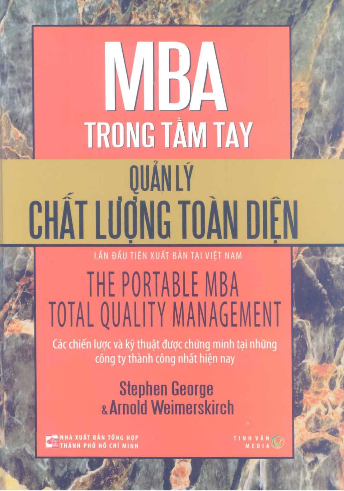 Quản Lý Chất Lượng Toàn Diện – Stephen George & Arnold Weimerskirch full mobi pdf epub azw3 [Quản Trị]