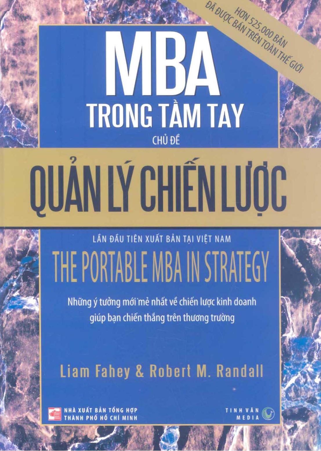 Quản Lý Chiến Lược – Liam Fahey & Robert M. Randalli full mobi pdf epub azw3 [Quản Trị]