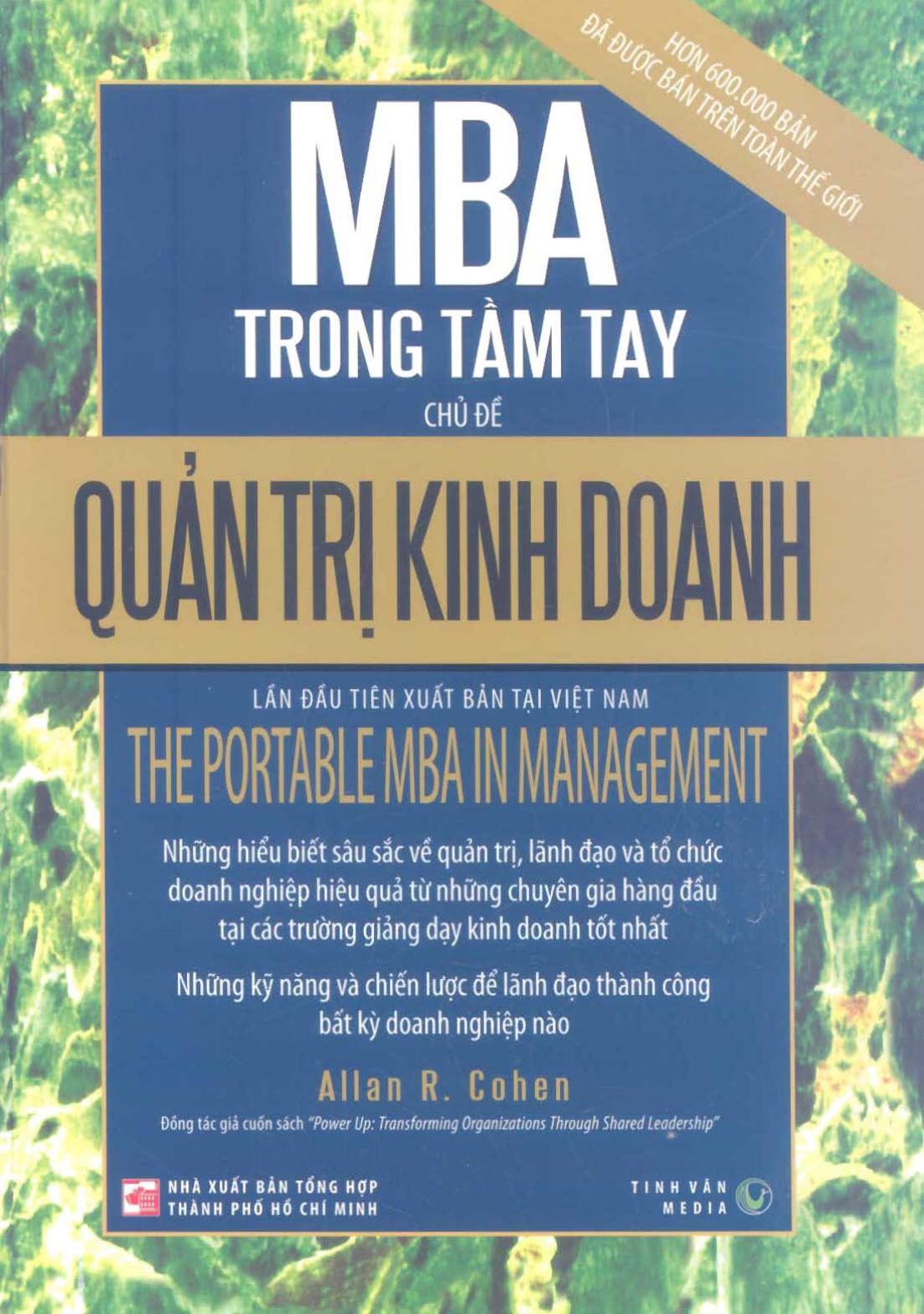 Quản Trị Kinh Doanh – Allan R. Cohen full mobi pdf epub azw3 [Quản Trị]