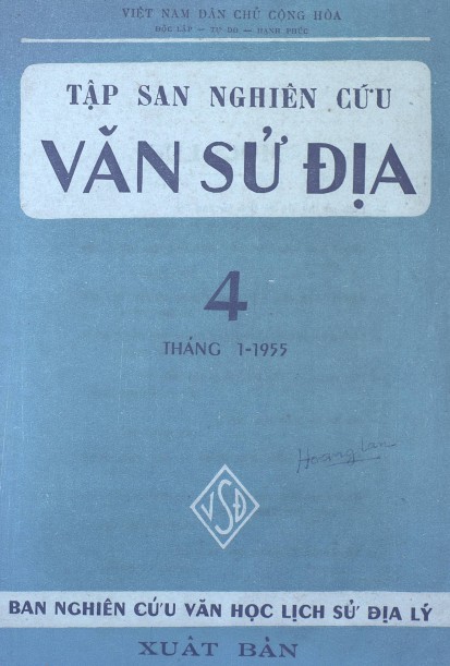 Tập San Nghiên Cứu Văn Sử Địa Tập 4 – Nhiều Tác Giả full prc pdf epub azw3 [Lịch sử]