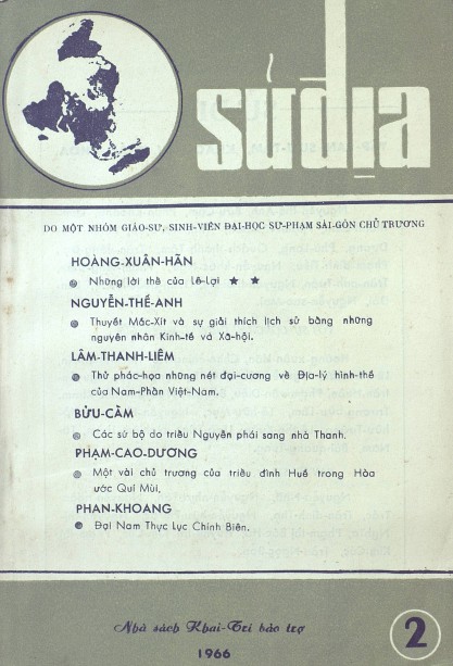 Tập San Sử Địa Tập 2 – Giáo Sư Sinh Viên Đại Học Sư Phạm Sài Gòn full prc pdf epub azw3 [Biên Khảo]