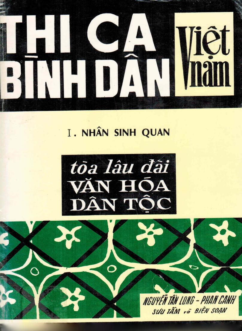 Thi Ca Bình Dân Việt Nam (Quyển 1) – Nguyễn Tấn Long & Phan Canh full mobi pdf epub azw3 [Thơ Ca]