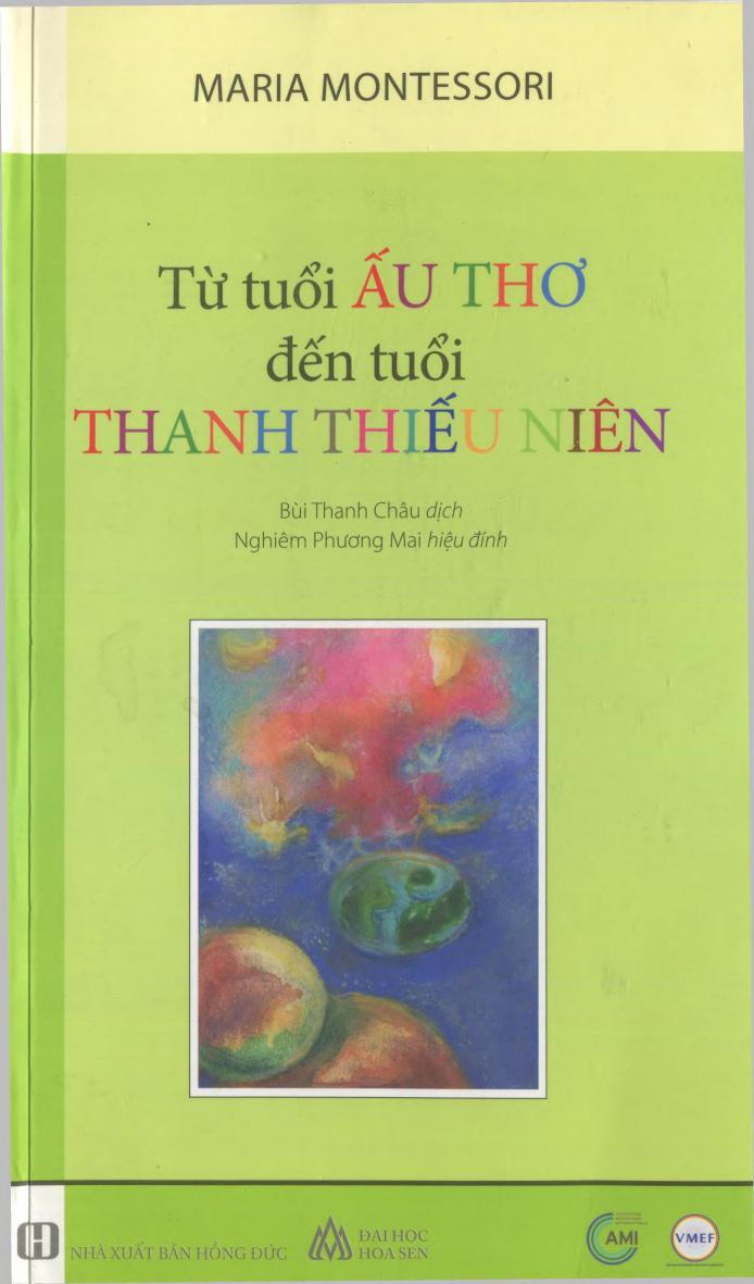 Từ Tuổi Ấu Thơ Đến Tuổi Thanh Niên – Maria Montessori full mobi pdf epub azw3 [Dạy Trẻ]