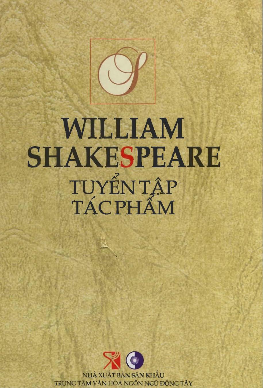 Tuyển Tập Tác Phẩm William Shakespeare – William Shakespeare full prc pdf epub azw3 [Tuyển Tập]