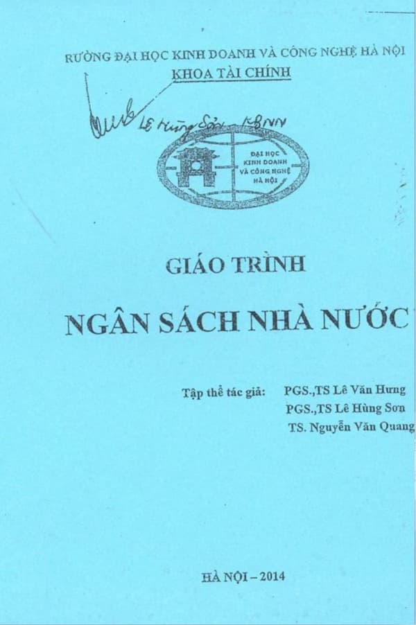 Giáo trình ngân sách nhà nước