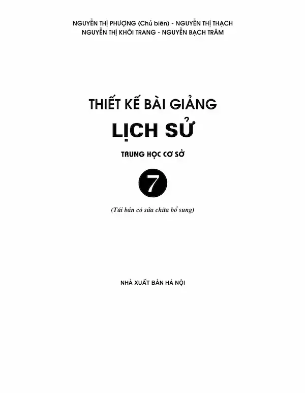 Thiết Kế Bài Giảng Lịch Sử 7