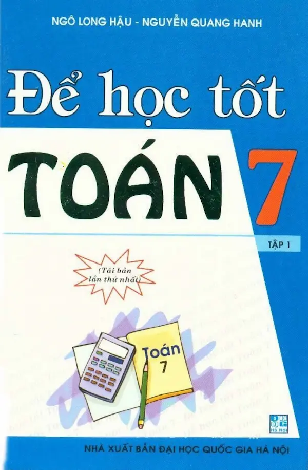 Để Học Tốt Toán Lớp 7 Tập 1