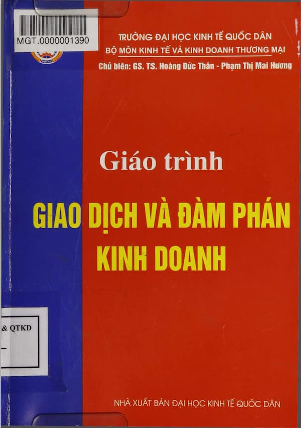 Giáo trình giao dịch và đàm phán kinh doanh