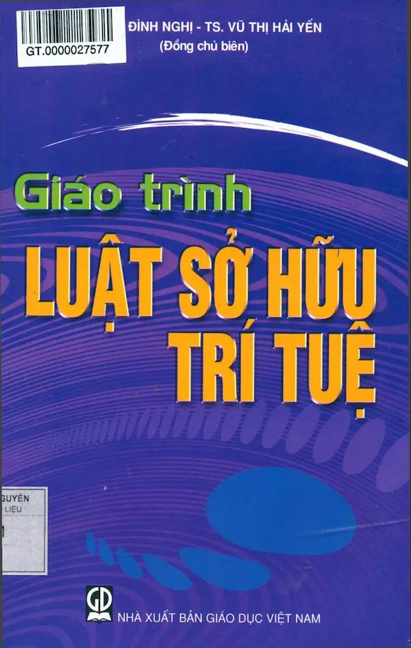 Giáo trình luật sở hữu trí tuệ