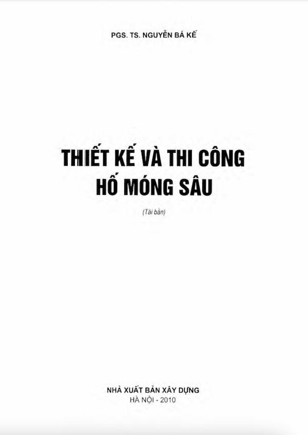 Thiết Kế Và Thi Công Hố Móng Sâu