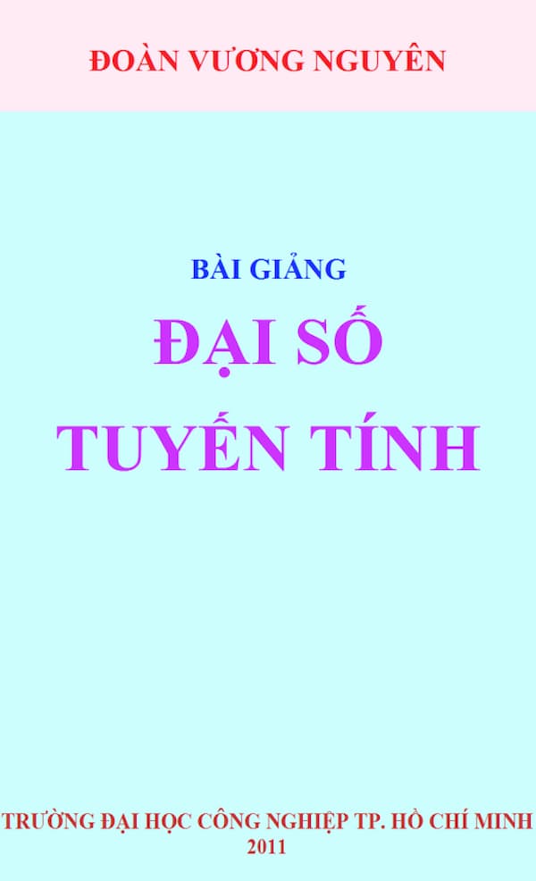 Bài Giảng Đại Số Tuyến Tính