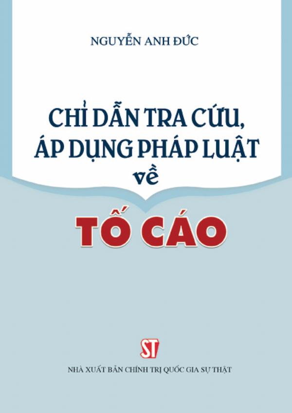 Chỉ Dẫn Tra Cứu, Áp Dụng Pháp Luật Về Tố Cáo