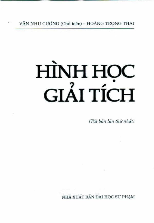 Hình học giải tích