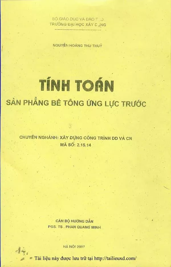 Tính toán sàn phẳng bê tông ứng lực trước