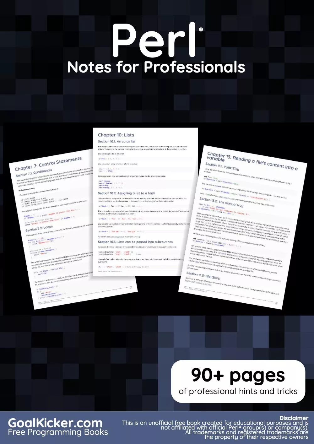 Perl Notes for Professionals