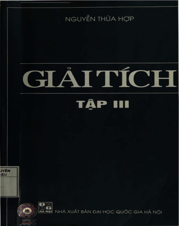 Giải tích – Tập 3