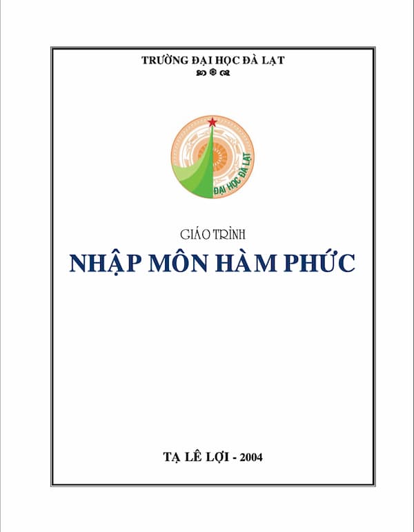 Giáo trình nhập môn hàm phức