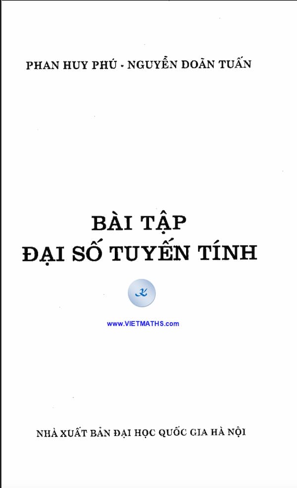 Bài tập đại số tuyến tính