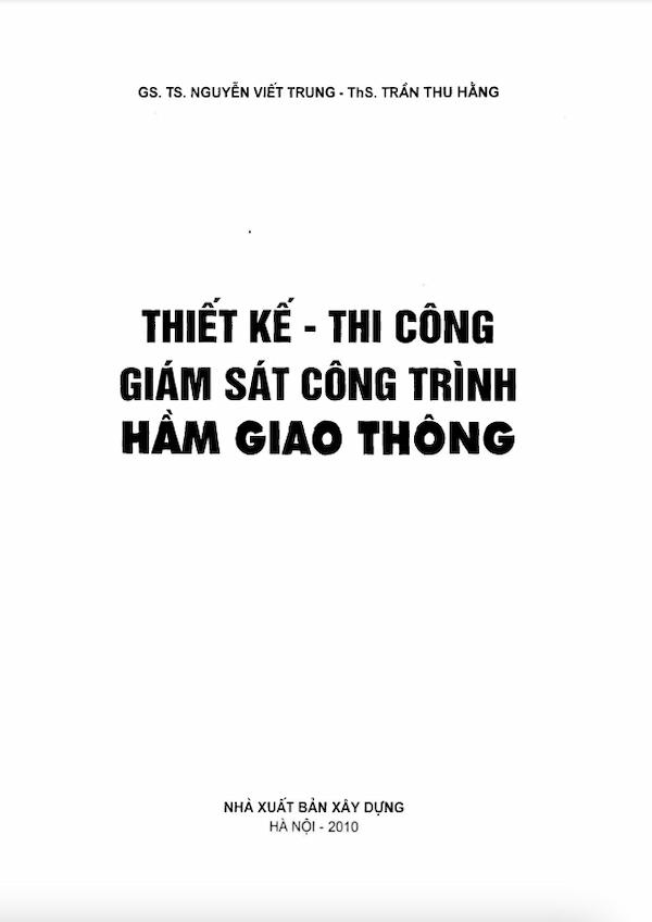 Thiết Kế – Thi Công Giám Sát Công Trình Hầm Giao Thông