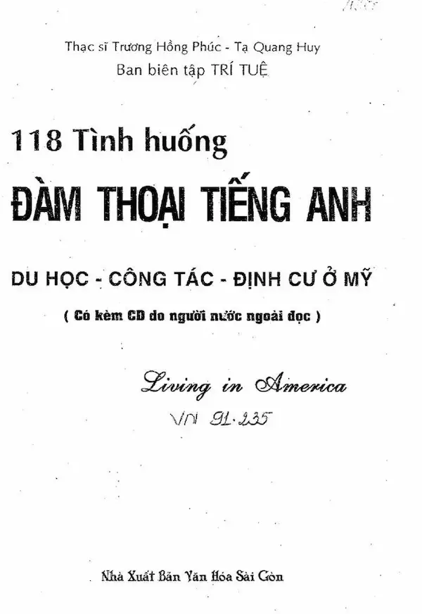 118 Tình Huống Đàm Thoại Tiếng Anh Du Học – Công Tác – Định Cư Ở Mỹ