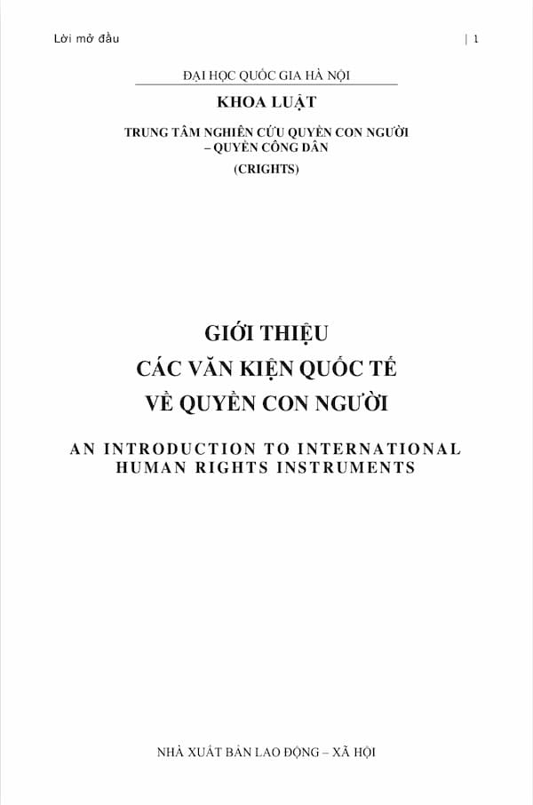 Giới thiệu các văn kiện quốc tế về quyền con người