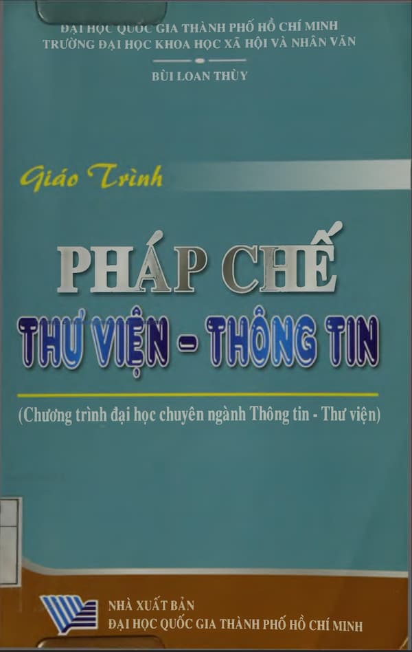 Giáo trình pháp chế thư viện – thông tin