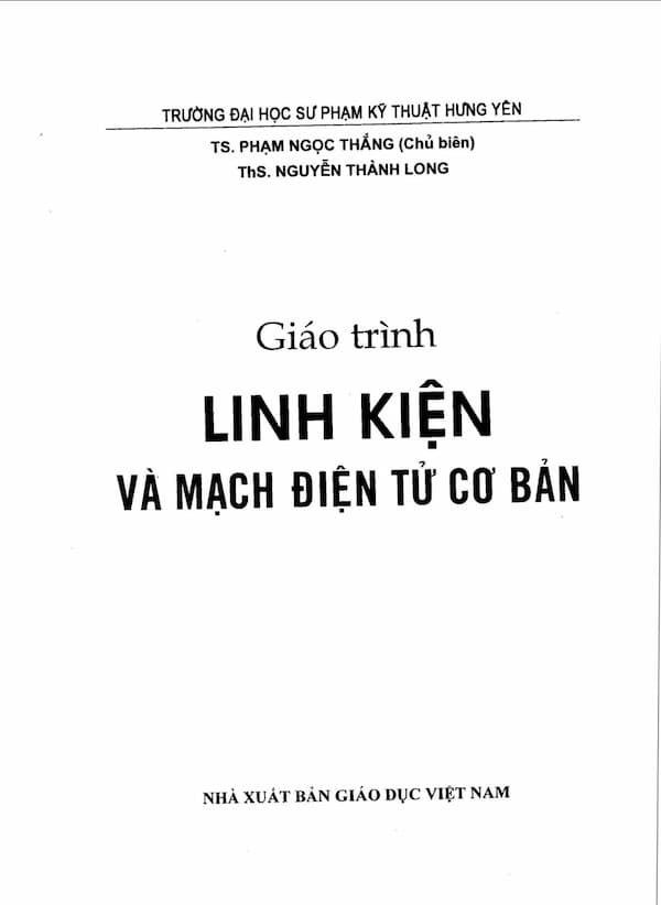 Giáo trình linh kiện và mạch điện tử cơ bản