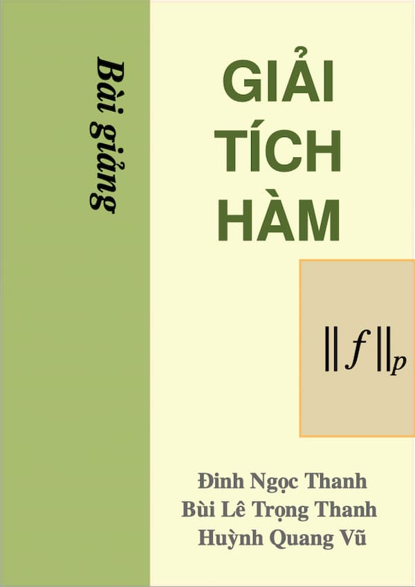 Bài giảng giải tích hàm