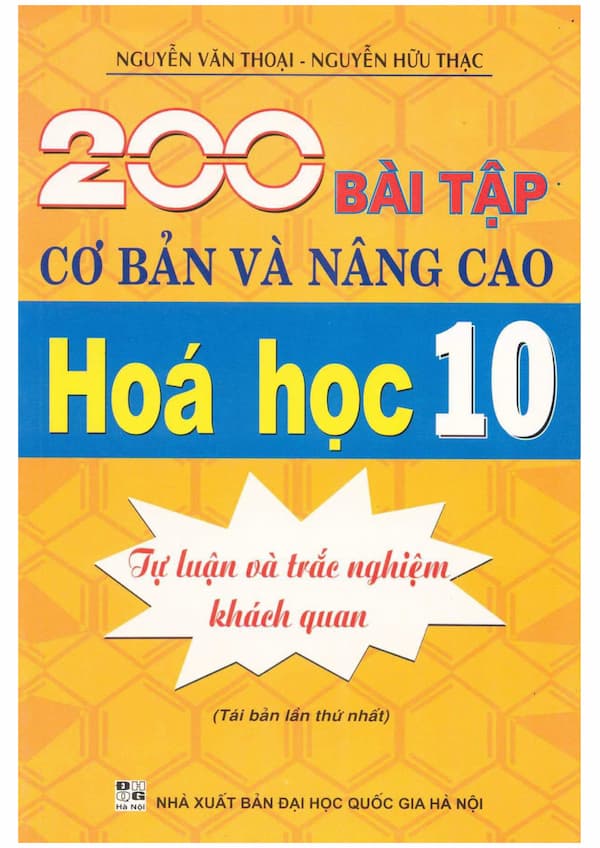 200 bài tập cơ bản và nâng cao Hoá học 10