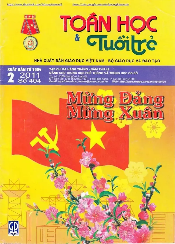 Tạp chí Toán Học và Tuổi trẻ số 404 tháng 2 năm 2011