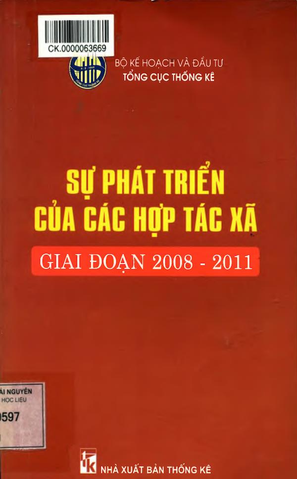 Sự Phát Triển Của Các Hợp Tác Xã Giai Đoạn 2008 – 2011