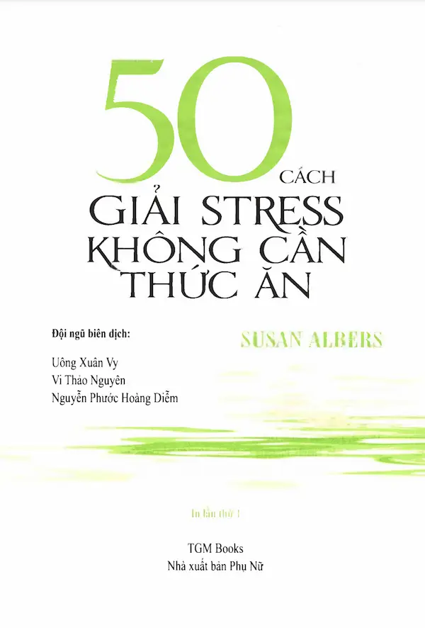 50 Cách Giải Stress Không Cần Thức Ăn