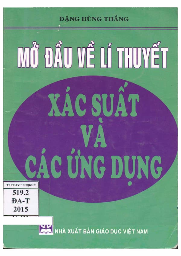 Mở Đầu Về Lí Thuyết Xác Suất Và Các Ứng Dụng