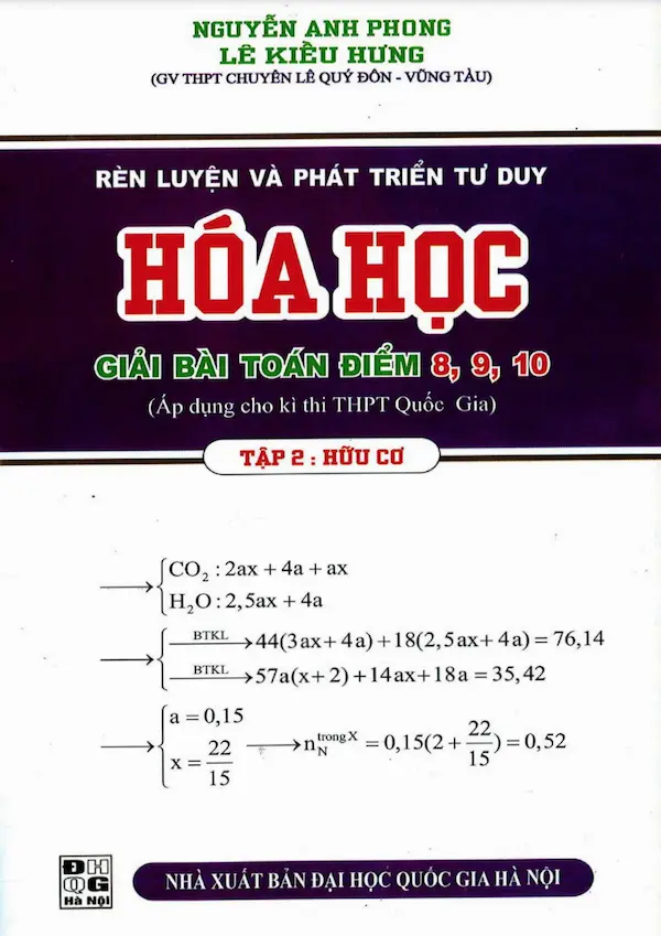 Rèn Luyện Và Phát Triển Tư Duy Hóa Học Tập 2: Hữu Cơ