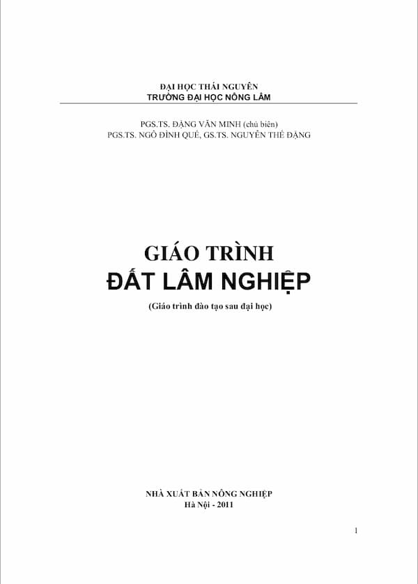 Giáo trình đất lâm nghiệp