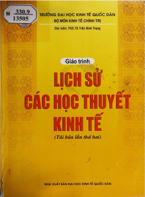 Giáo trình lịch sử các học thuyết kinh tế