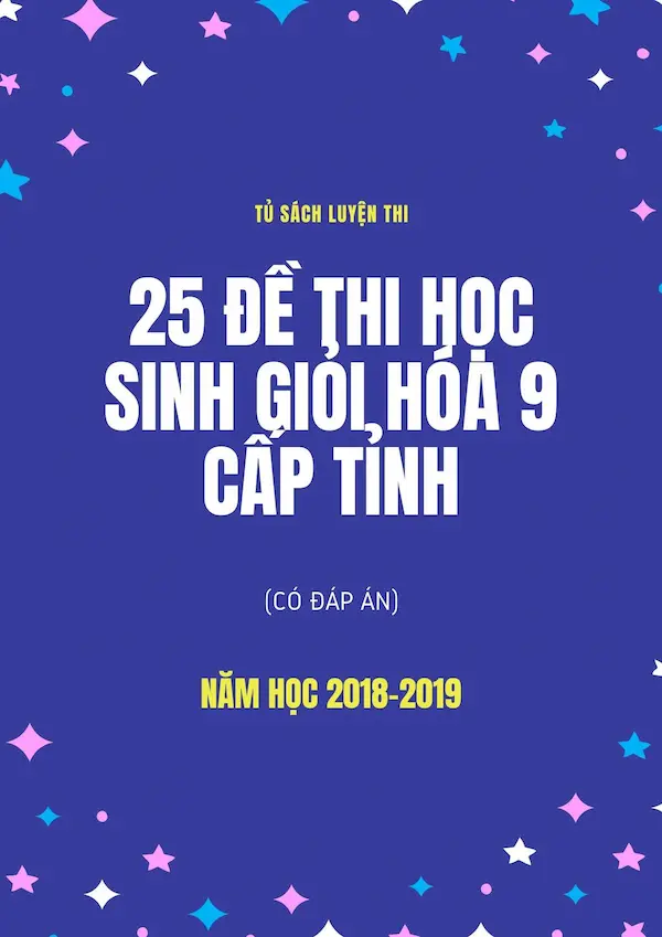 25 Đề Thi Học Sinh Giỏi Hóa 9 Cấp Tỉnh (Có Đáp Án)