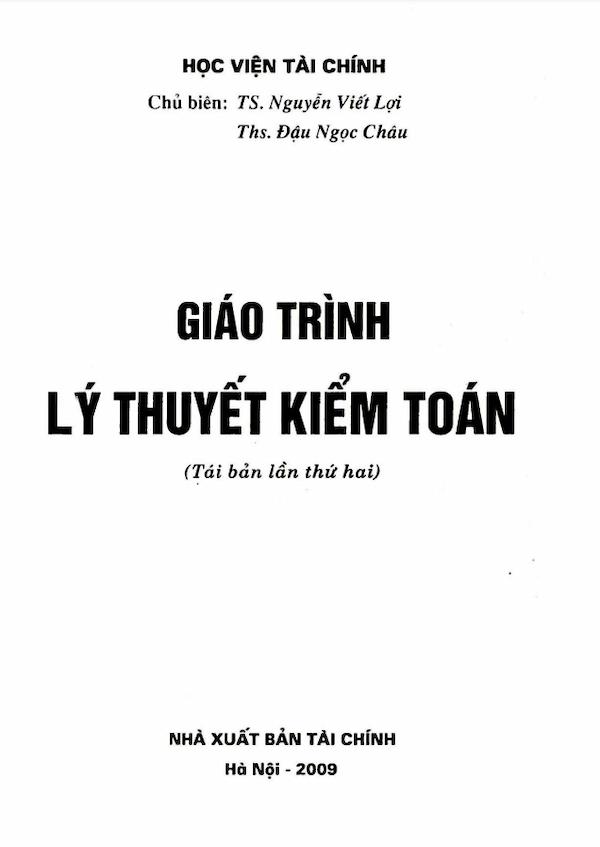 Giáo Trình Lý Thuyết Kiểm Toán